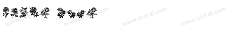 white rose字体转换